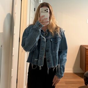 Vintage Wrangler Distressed Denim Jacket